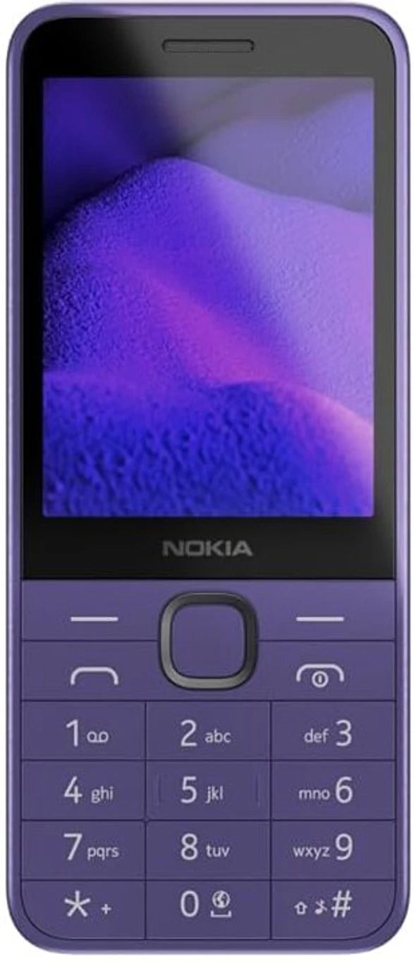 Nokia 235 4G Dual SIM Keypad Phone, Scan & Pay UPI, USB Type C (Purple)