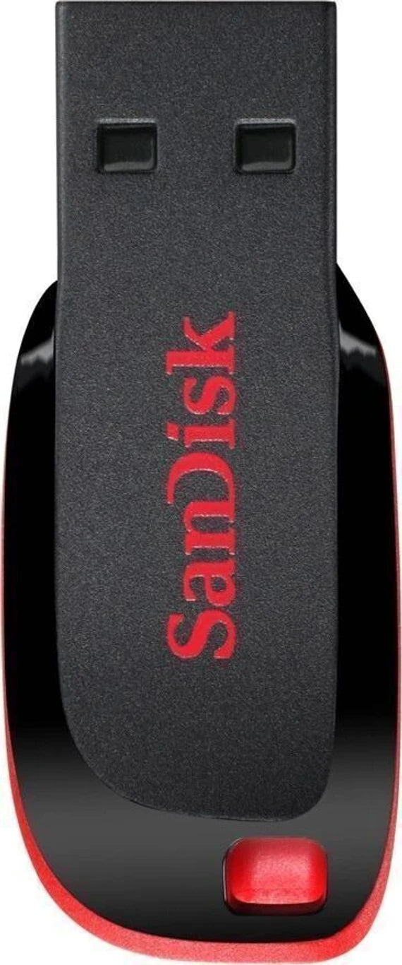 SanDisk Cruzer Blade 16GB Utility Pendrive (Red, Black)