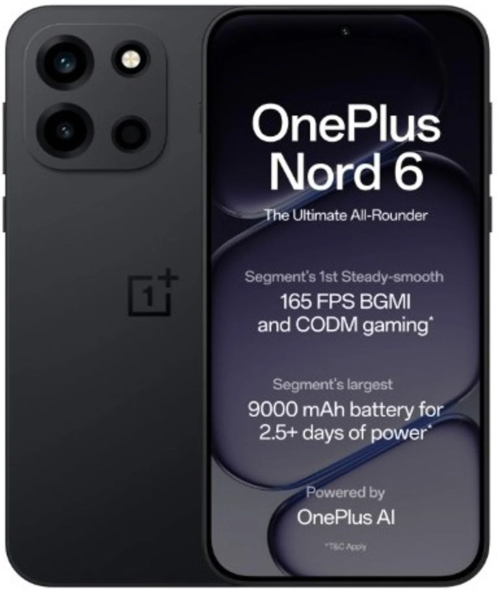 OnePlus Nord 6 (Pitch Black, 256 GB) (8 GB RAM)