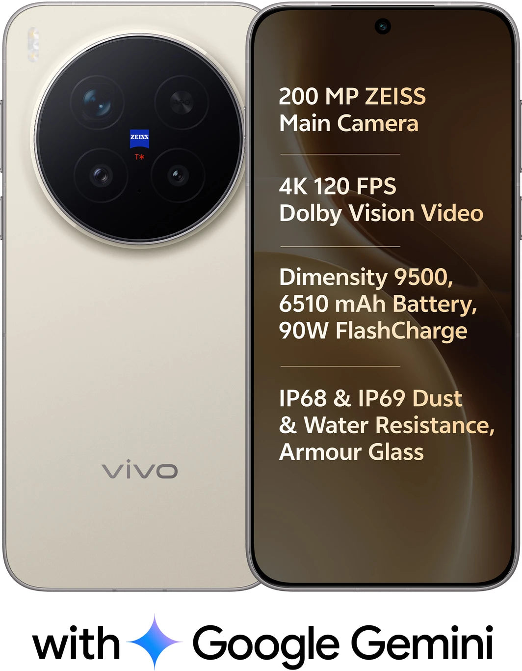 Vivo X300 Pro (Dune Gold, 512 GB) (16 GB RAM)