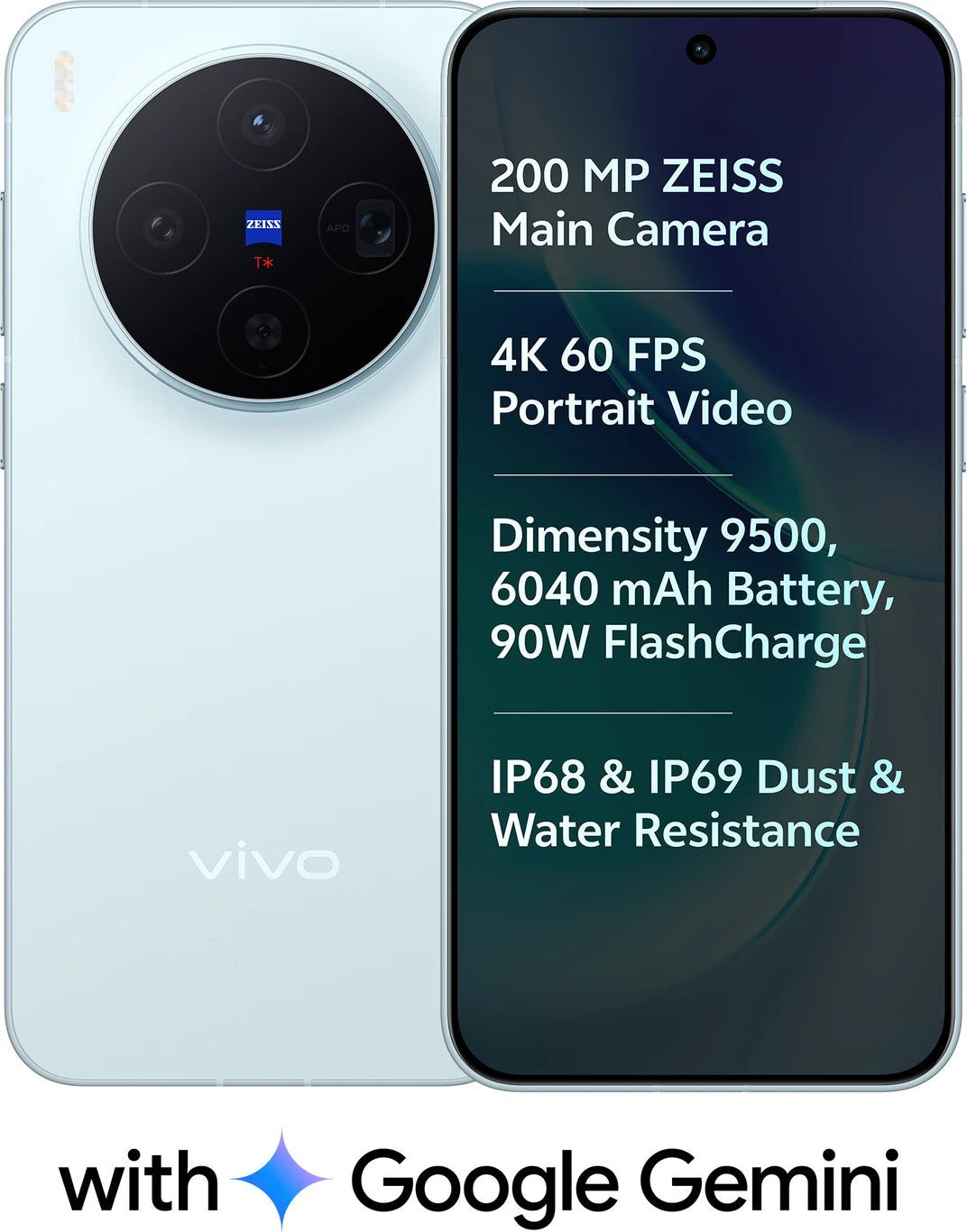 Vivo X300 (Mist Blue, 256 GB) (12 GB RAM)