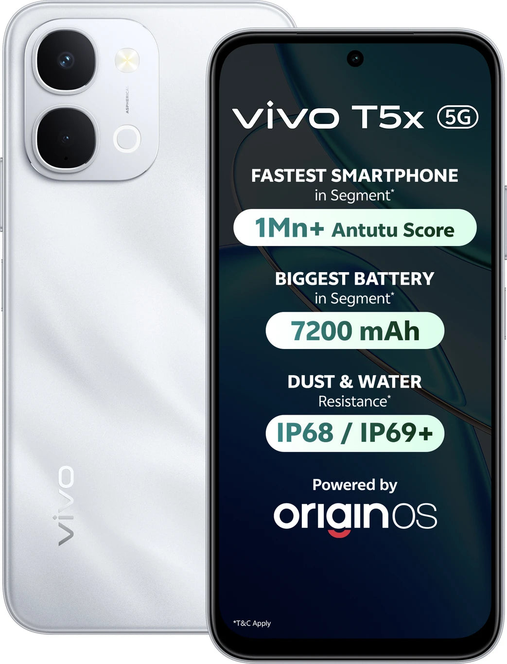 vivo T5x 5G (Star Silver, 128 GB) (8 GB RAM)