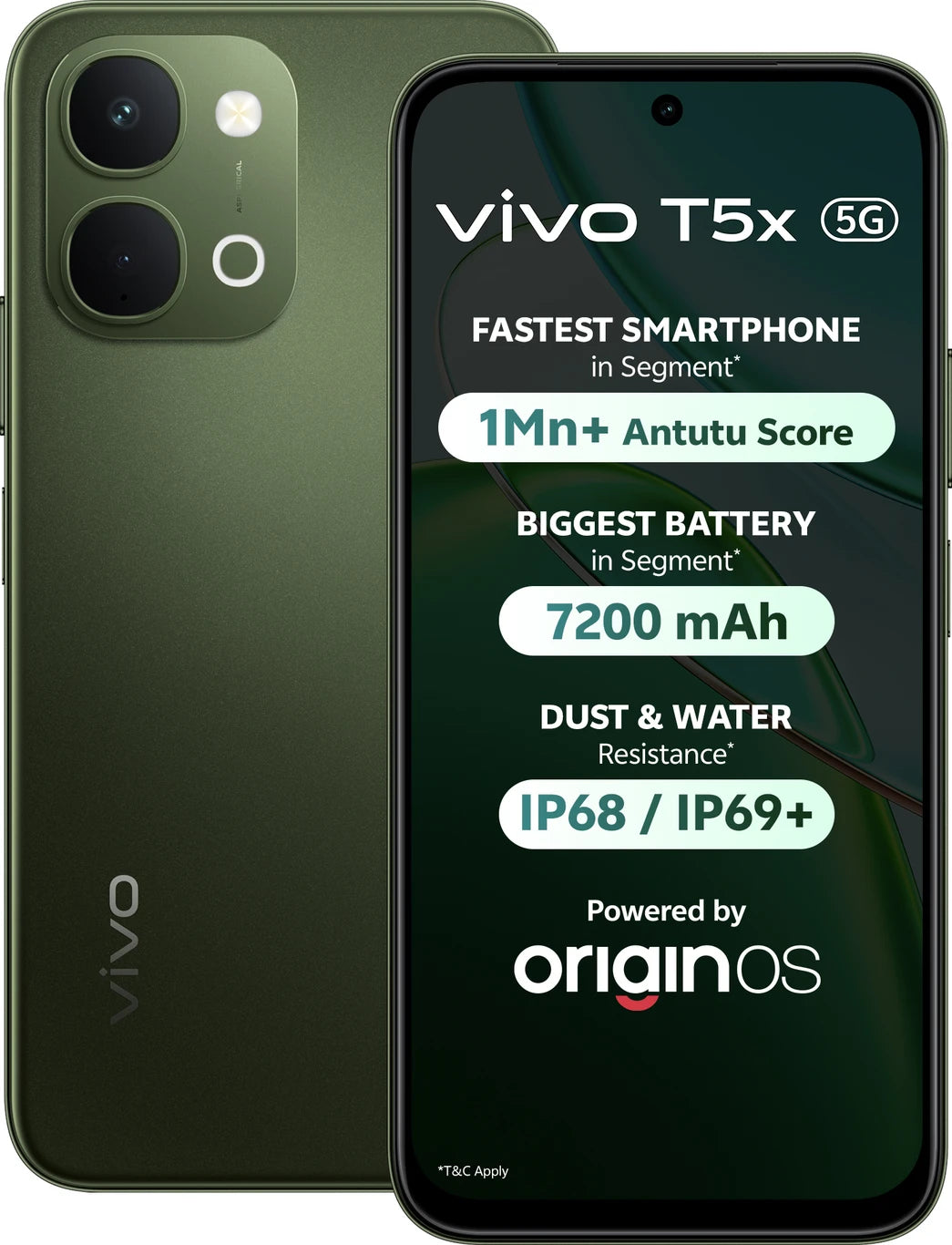 vivo T5x 5G (Cyber Green, 128 GB) (6 GB RAM)