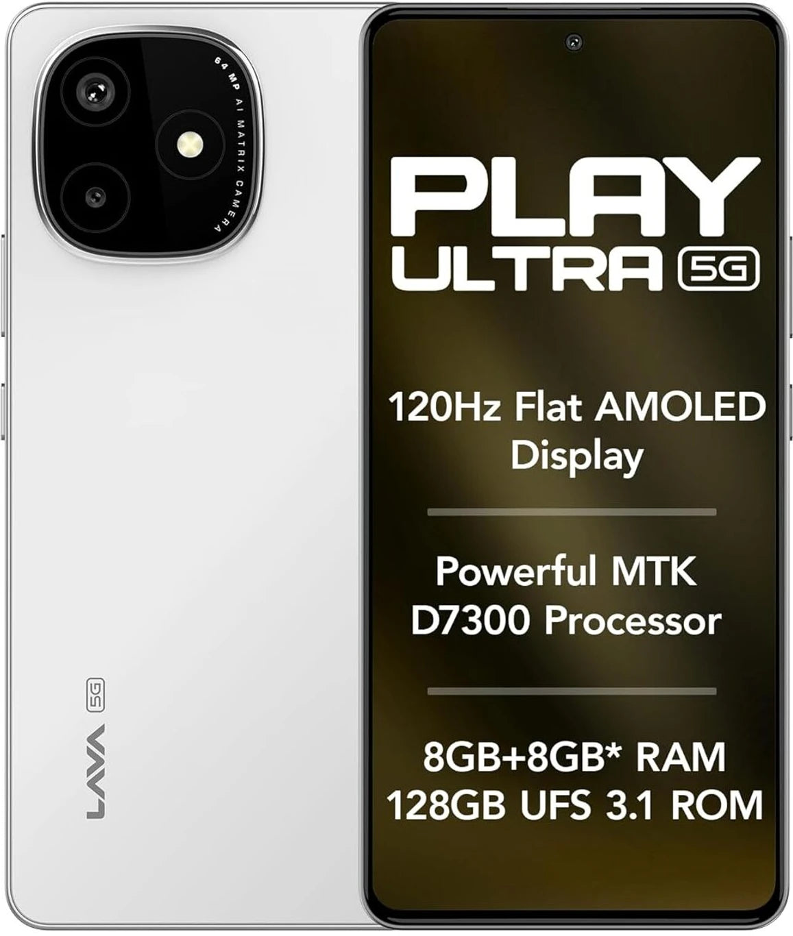 LAVA Play Ultra 5G (Arctic Frost, 128 GB) (8 GB RAM)