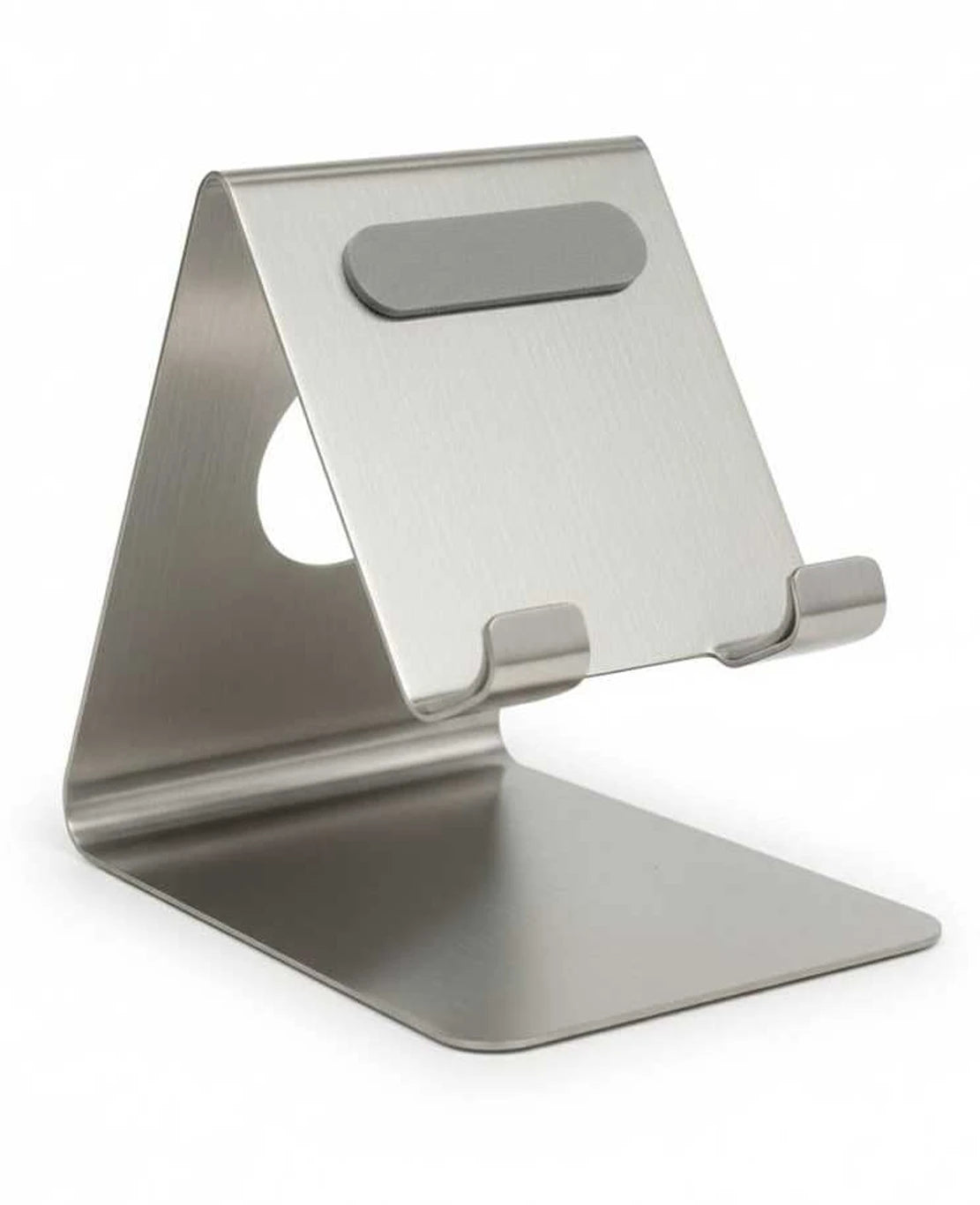 Stainless Steel Mobile Stand Holder for Smartphones & Tablets (Silver)