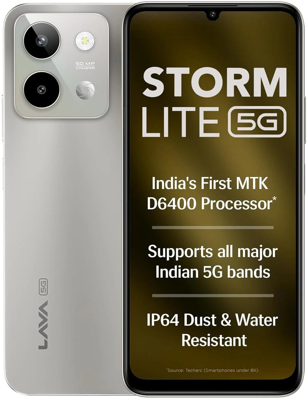 LAVA Storm Lite 5G (Cosmic Titanium, 64 GB) (4 GB RAM)