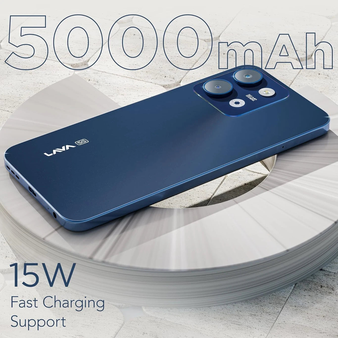LAVA Storm Lite 5G (Astral Blue, 128 GB) (4 GB RAM)