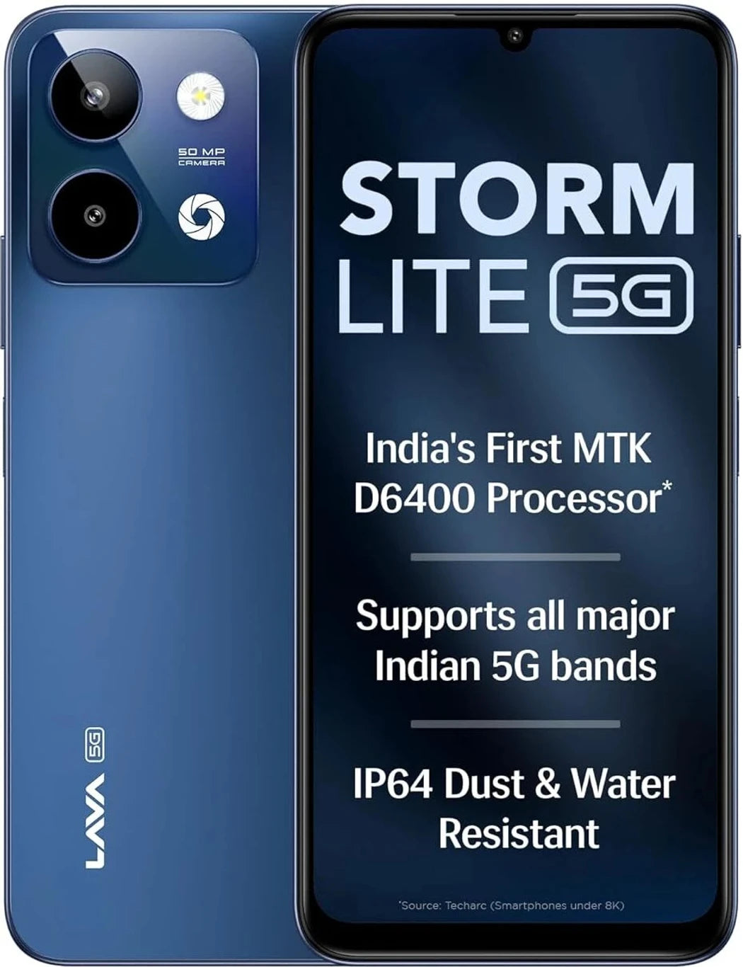 LAVA Storm Lite 5G (Astral Blue, 128 GB) (4 GB RAM)
