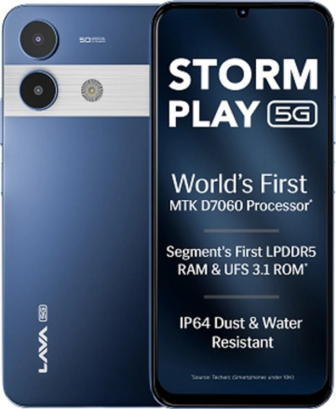 LAVA Storm Play 5G (Frosty Blue, 256 GB) (8 GB RAM)